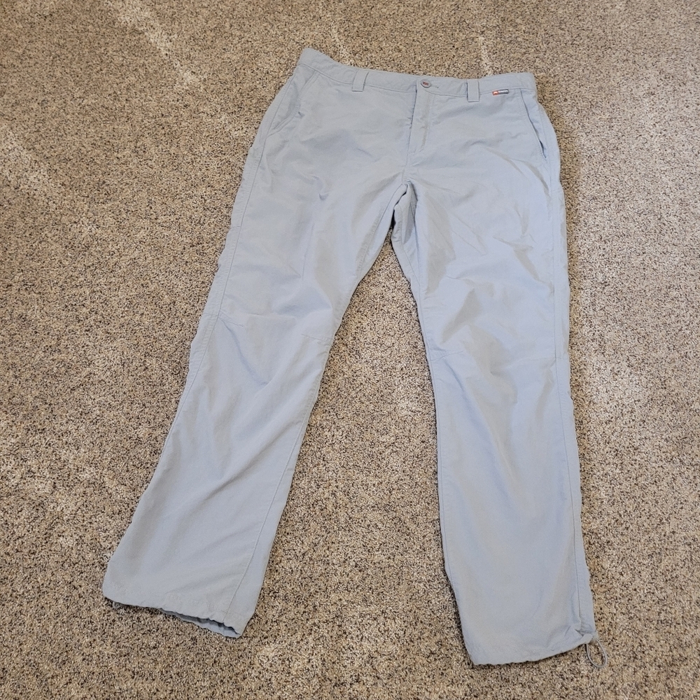Simms Fishing Mens Nylon Grey Pants Size 36